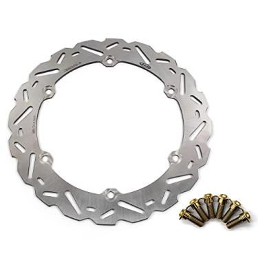 Imagem de Arashi Rotor de disco de freio dianteiro com parafusos de montagem para Honda CB400X CB400F CBR400R 13-19, CB500F 13-21, CB500F ABS 16-21, CB500X 13-18, CBR500R 13-21 ABS, acessórios de substituição