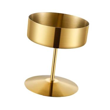 Imagem de MotiveTech Copo de sobremesa de aço inoxidável para lanches e doces, tigela de sobremesa para restaurante e pub, Ouro, 200ml