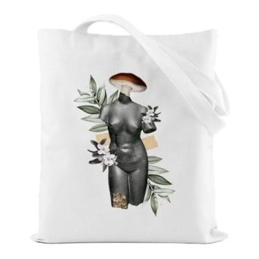 Imagem de Bolsa de ombro de lona reutilizável para compras, férias, trabalho, academia, grande capacidade, portátil, viagem, praia, presentes práticos para mulheres amigas