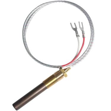 Imagem de Gerador termopilha Q313A 750 milivolts de 61.0 cm com condutores, substituição de conjuntos termopilha, substituição para fogão a gás, aquecedor de água, grelha, fritadeira, forno, substitui 7533113