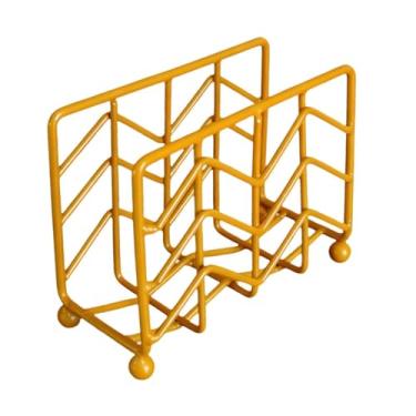 Imagem de YWJLQH Suporte de Guardanapo de Ferro, Toalheiro, Dispensador de Toalhas, Suporte de Guardanapos de Mesa, Organizador de Papel, Função para Cozinha, Escritór, Ouro, Tamanho real