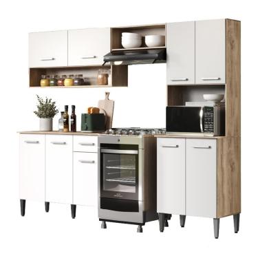 Imagem de Armário Cozinha Compacta Arizona Essence Carraro - Carvalho-branco Carvalho-branco