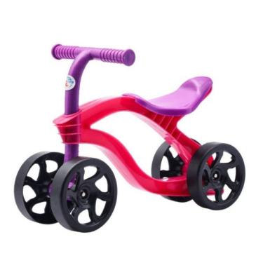 Imagem de Bicicleta Infantil Balance Bike Futurista Sem Pedal 4 Rodas - Equilíbrio E Diversão rosa
