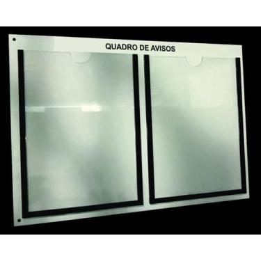 Imagem de Quadro de Avisos em Acrilico e MDF 2 folhas A4 - CrieAqui