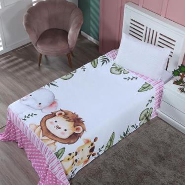 Imagem de Manta Soft Estampada Infantil Solteiro 2,20 x 1,55 Decoração Quarto Cr
