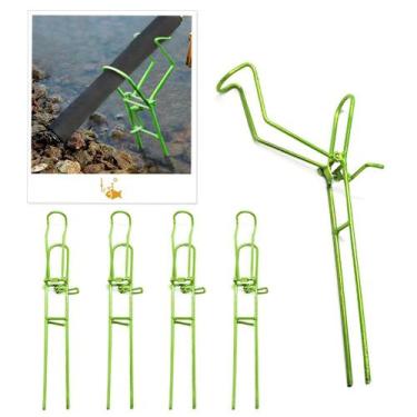 Imagem de Suporte Vara de Pesca em Aço Regulável com Manivela Barranco 38cm Fluo