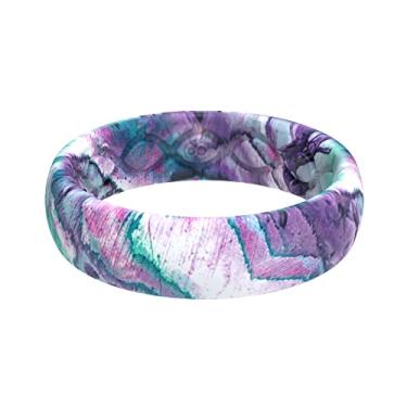 Imagem de Groove Life Aspire Ring – Anéis de casamento de silicone respirável para mulheres, cobertura vitalícia, design exclusivo, anel de ajuste confortável, 8, Silicone, Sem pedra preciosa