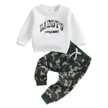 Imagem de Conjunto de roupas Baby Boy Fall, moletom de manga comprida, calça bra