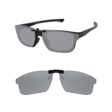 Imagem de HILEEN Óculos de sol polarizados com clipe para Oakley Crosslink OX8142 56 mm para homens e mulheres proteção UV - prata