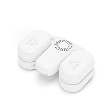 Imagem de WYUYIWH Ventilador de pescoço portátil, ventilador de mãos livres pessoal recarregável, design de ventilador poderoso Upgarde, 3 velocidades ajustáveis, mini ventilador vestível com fluxo de ar de 360