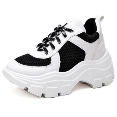 Imagem de Tênis Sneaker Chunky Casual Pires Shoes com Cadarço Detalhado e Sola A