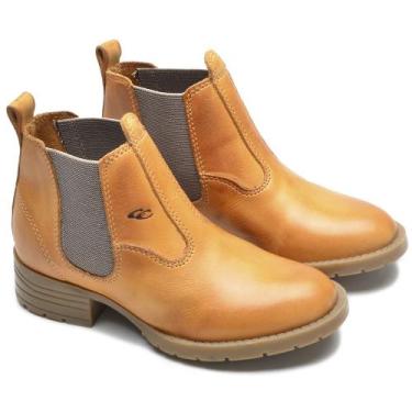 Imagem de Botina Lisa Menino Moda Infantil Modelo Country Calce Fácil Elástico L