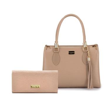 Imagem de Bolsa feminina media transversal com carteira Duarts Lançamento lindas
