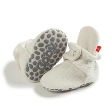 Imagem de Botas de lã para bebês recém-nascidos, unissex, antiderrapante, recém-nascidos, primeiros andadores, sapatos quentes, A01/branco, 12-18 Months Toddler
