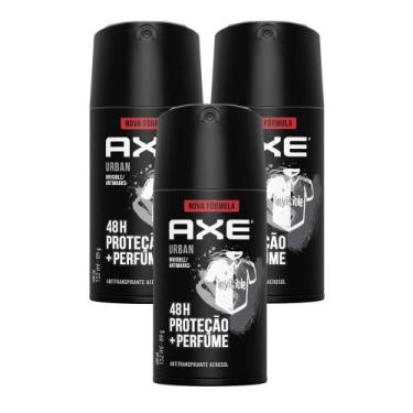 Imagem de Kit 3 Desodorante Antitranspirante Axe Urban Invisible Anti Manchas Sp