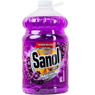 Imagem de Sanol Desinfetante Líquido Para Uso Geral Lavanda 5 Litros Roxo