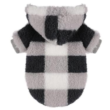 Imagem de Moletom com capuz para cães pequenos, roupas de inverno, meninos, meninas, masculinos, fêmeas, moletons de lã, quentes, para animais de estimação, cachorrinho, casaco, vestuário