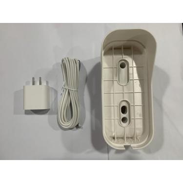 Imagem de Kit de teclado de vídeo para garagem inteligente myQ: suporte ajustável + carregador contínuo|Rotação de 40-140°|À prova de intempéries|Sem trocas de bateria|Inclui parafusos (o teclado de vídeo não