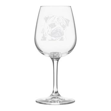Imagem de Taça de vinho com tema Pug Dog gravada multiuso 361 g