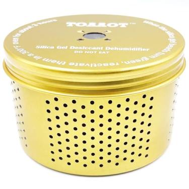Imagem de Desumidificador seguro para armas, recipiente dessecante de gel de sílica TOAAOT 200 g pequeno desumidificador para armários seguros e armas (1 unidade)