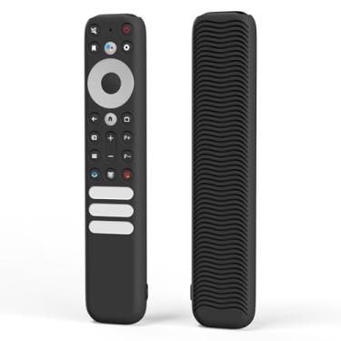 Imagem de Capa protetora cinza para controle remoto de voz TCL RC813 FMB1 / RC902V FMR1 / RC923 2023 capa protetora de silicone compatível com controle remoto TCL Q6 Q7 QM8 S4 S3 Series Google TV Remote [leve