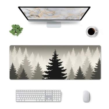 Imagem de CANFLASHION Tapete de mesa, tapete de mesa de escritório 80 cm x 29 cm, tapete de mouse grande para jogos, durável e estendido, mouse pad grande e grosso à prova d'água, base de borracha