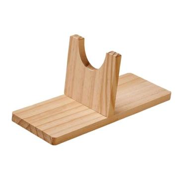 Imagem de UGPLM Suporte de mesa em madeira para cola quente, compatível com quase todas as ferramentas de cola. a base mantém tudo organizado, ideal para, Médio