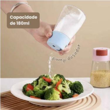 Imagem de Porta Condimentos Temperos Com Dosador 180ml de Vidro VDA050 - PRA VC,