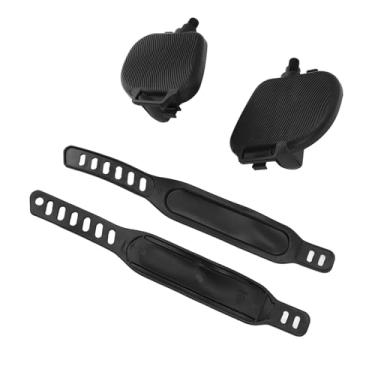 Imagem de Pedais de Bicicleta Exercícios, Tiras Ajustáveis, Superfície de Prova de Deslizamento, Clipes de Dedão Com Forte Capacidade de Rolamento de Carga, Design Ergonômico para Várias