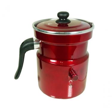 Imagem de Leiteira Fervedor Com Apito Vermelha Esmaltada 1.6l Belmar