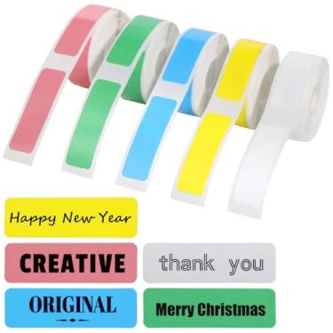 Imagem de Chewtoyo 800 peças de fita adesiva colorida de papel, fita adesiva térmica à prova d'água, etiqueta adesiva para D10 D11 Maker, papel de impressão adaptado