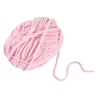 Imagem de 1 novelo de crochê macio para iniciantes, bolsa de cachecol de tricô, almofada para fazer projetos e artesanato, rosa pérola, 0,5 ~ 1 mm, cerca de 120 m