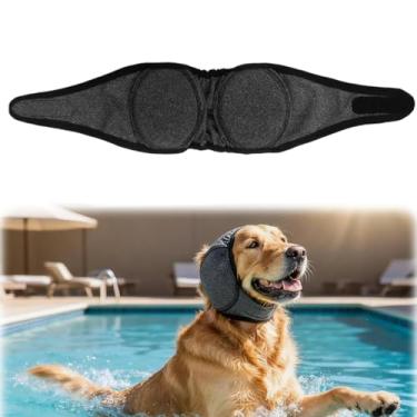 Imagem de Protetor de orelha de cachorro yumrilk para proteção contra ansiedade por ruído | Design calmante com capuz para cuidado, banho, secagem, natação e fogos de artifício para alívio de orelhas de