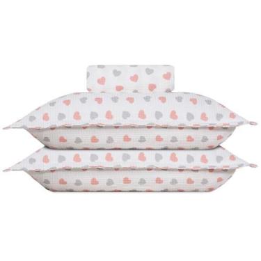 Imagem de Colcha Casal Dohler Em Piquet Estampado Vênus 3 Peças, Estampado, Casa