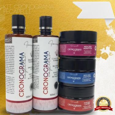 Imagem de Kit Cronograma Reconstrução Capilar Profissional - Fecapelli