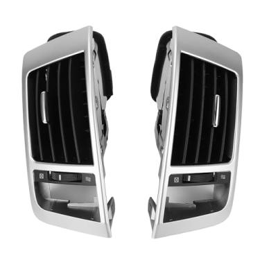 Imagem de 1 par Painel Ac Ventilação Grills Console Central Grade de Saída de Ventilação de Ar Melhorar a Circulação de Ar para Land Cruiser Lc200 2008 a 2015 (Prata)