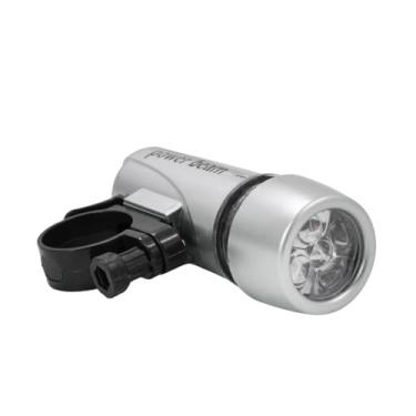 Imagem de Lanterna LED para Bicicleta com Sinalizador Traseiro, Luz Branca Dianteira e Vermelha/Amarela Traseira, 7 Modos de Pisca, Alimentação por Pilhas AAA, Kit com 2 Peças