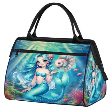 Imagem de Bolsa pequena para o fim de semana para mulheres e homens, design de autismo, bolsa de viagem dobrável, Cor: 30, 15.2*8.3*11.6 inch, Moderno