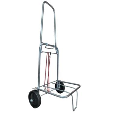 Imagem de Carrinho De Mão DobráveL bagagem 65kg carga para Maleiro Caixa Térmica Cooler Praia Feira Sacoleira Compra