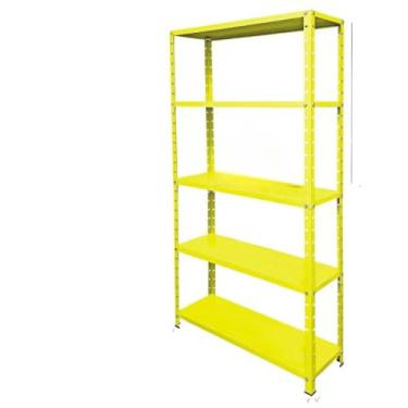 Imagem de Estante 5 prateleiras aço 25cm multiuso(Amarela)