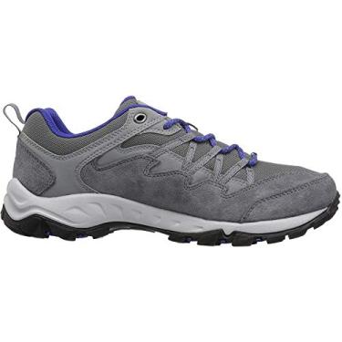 Imagem de Columbia Tênis feminino Wahkeena para caminhada, respirável, aderência de alta tração, Ti Grey Steel, azul Clematis, 10 Regular US
