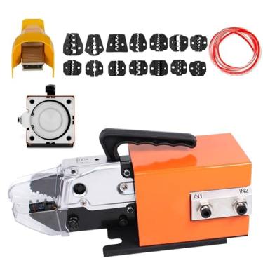 Imagem de Alicate De Crimpagem PneumáTico,MáQuina De Crimpagem De Terminais De Fios A Ar Comprimido Com 14 Moldes E Interruptor De Pé,PressãO 0,5 A 0,7 Mpa Para Diversos Tipos De Terminais