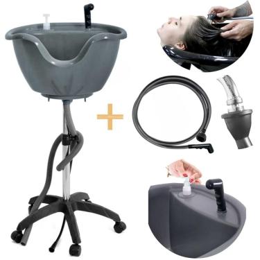 Imagem de Lavatório Portátil salão  Cabeleireiro + Ducha com Rodinhas