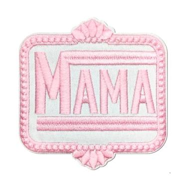 Imagem de FANCIBAND Adesivo Mama Iron On Patch, 9,7 cm Dia das Mães Bordado para Roupas Costurar/Passar a Ferro para Roupas Jeans Chapéus Jaquetas Mochilas - Rosa