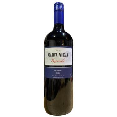 Imagem de Vinho Tinto Merlot Carta Vieja Reservado Chileno 1L
