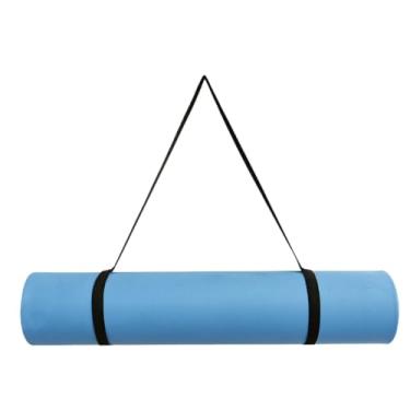 Imagem de Tapete de Exercício em Casa 1,70mx55cmx5mm – Antiderrapante para Abdominal, Prancha e Corda, Confortável e Prático(Azul)