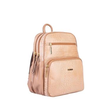 Imagem de Mochila feminina de couro croco Zaya-Feminino