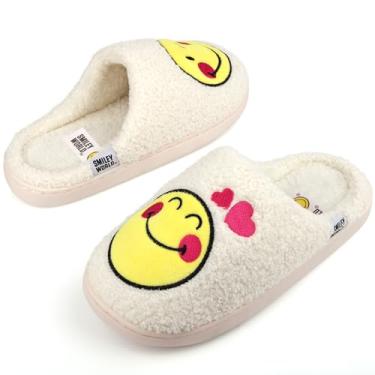 Imagem de Chinelos infantis de pelúcia para meninas e meninos, Corações, 13-13.5 Little Kid