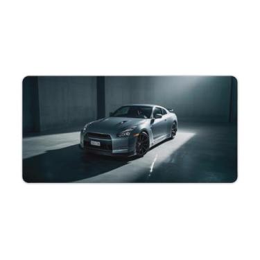 Imagem de HouLaiZhe R35 Tyndall Light JDM Mouse Pads para jogos de carro JDM Almofadas de mesa de carro grandes para teclado de mesa de computador 30 x 60 cm