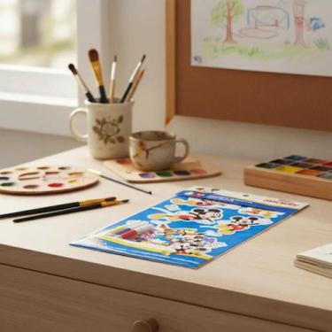 Imagem de Kit Adesivos + Adesivos para Colorir Disney Personagens Marvel Princes